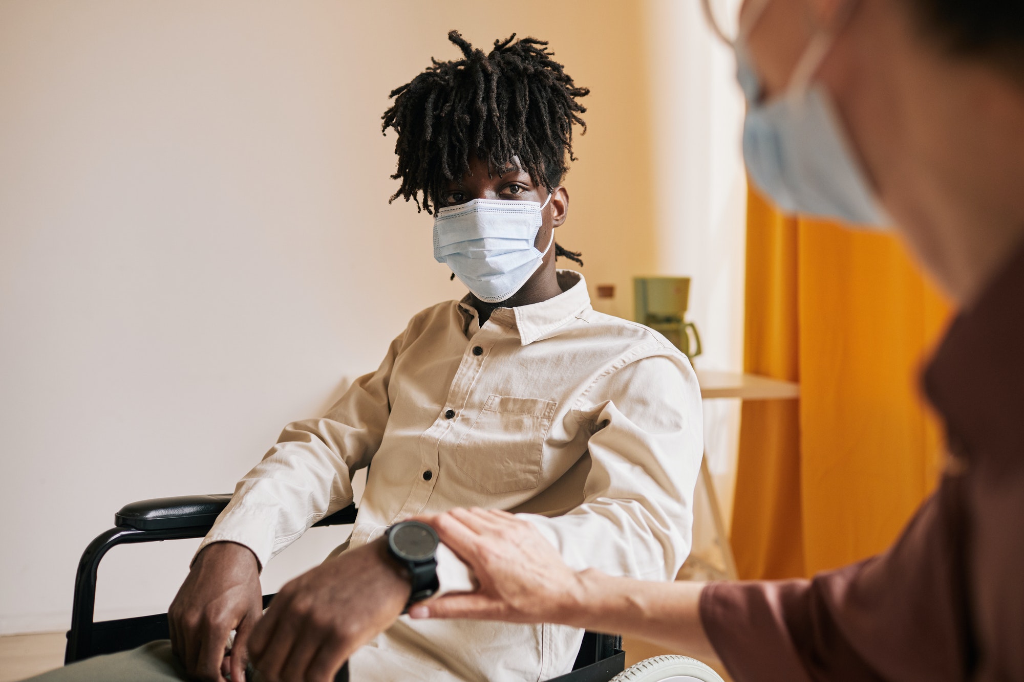 African Young Man in Therapy Session